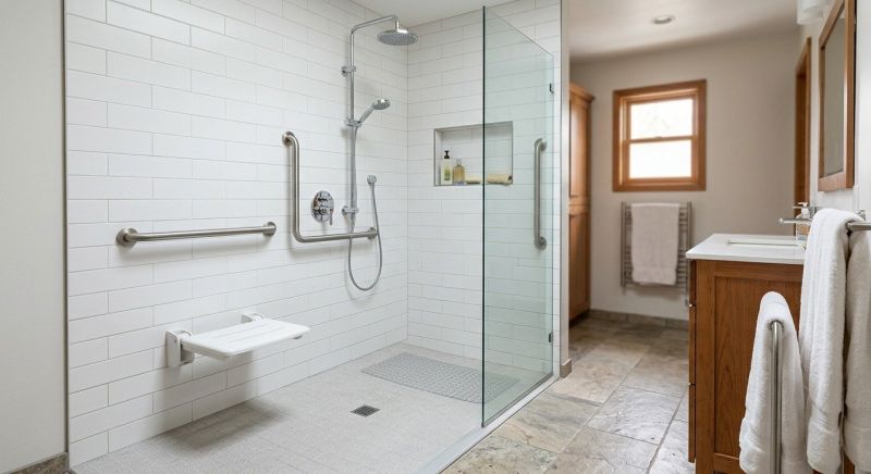 Senior Shower Installation in Framingham, MA